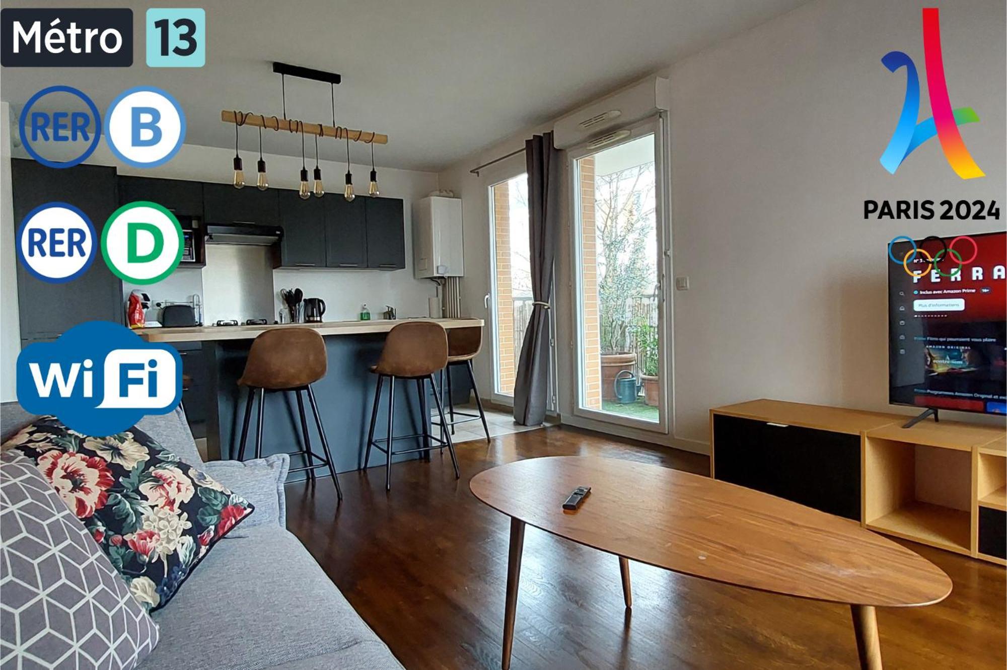 Parking & Balcon * Ideal Jo 2024 * Stade De France Saint-Denis  Ngoại thất bức ảnh
